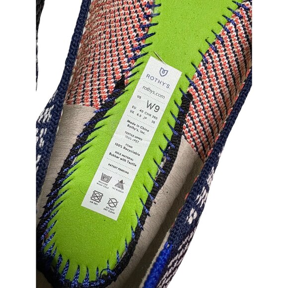 Rothy's Sapphire Floral Print Flat Point Shoes-sz 9 - Picture 9 of 12